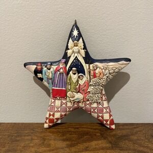 Jim Shore Nativity Scene Star Christmas Ornament Heartwood Creek Repair Eyehook